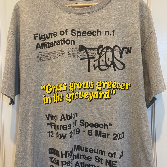 EXCLUSIVE VIRGIL ABLOH MCA “FIGURES OF SPEECH” TEE - Picture 5 of 6